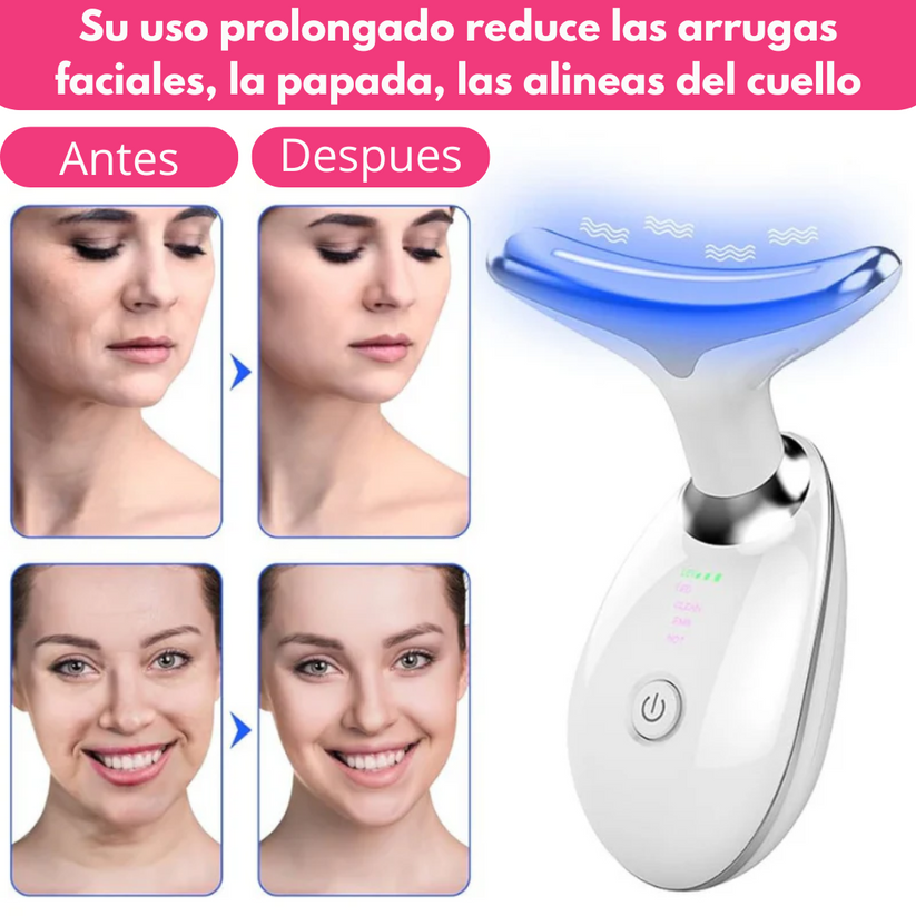 Rejuvenecedor facial LED 3 en 1 LUMINE:  Piel Firme y Revitalizada en TAN SOLO 5 Minutos